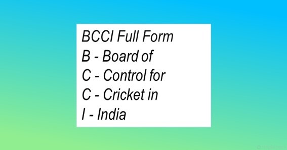 BCCI Full Form
