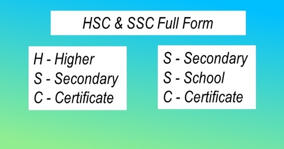 HSC & SSC Full Form 