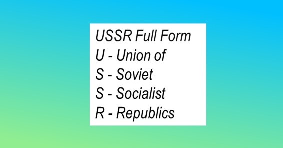 USSR Full Form 