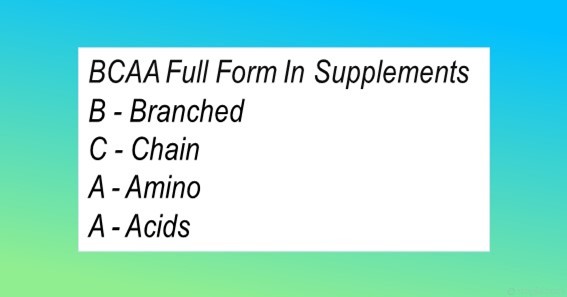 BCAA Full Form In Supplements