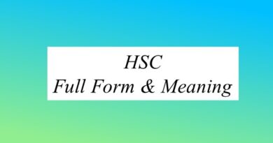 HSC Full Form And Meaning