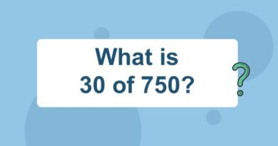 What is 30 of 750?