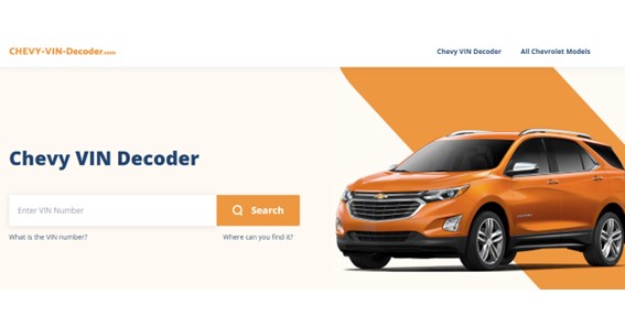 Chevy-VIN-Decoder: Get The Information Of Your Car Within a Few Seconds