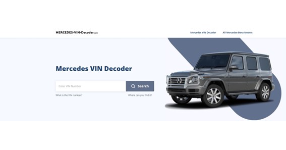 Mercedes VIN Decoder Review: Trusted Mercedes Vehicle History Report Site For Free