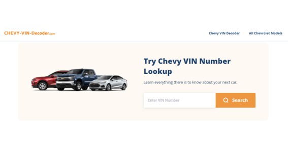 Steps To Use Chevy-VIN-Decoder 
